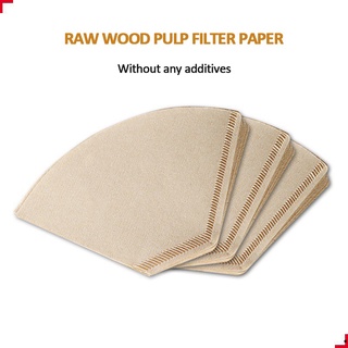 100 pieces Coffee Filter Paper Bleached Unbleached High Quality U Style for Coffee Drip Cone