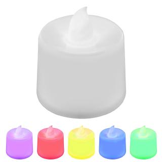 #Growfonder#1 PC Creative LED Candle Multicolor Lamp/ Simulation Color Flame Light for Home Wedding Birthday Decoration (9)