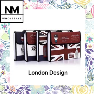 NM Expanding File Folder envelope case A4 Portable London E270