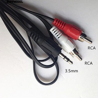 3.5mm Jack Mini Plug to 2 RCA Male Stereo Phono Audio Speaker Adapter Cable