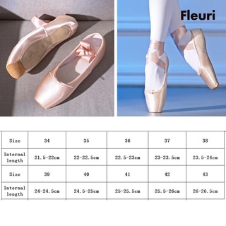 [Home & Living] Girls Womens Ballet Pointe Shoes Satin Professional Dance Shoes Pink Ballet Flats with Pre-Sewn Ribbons