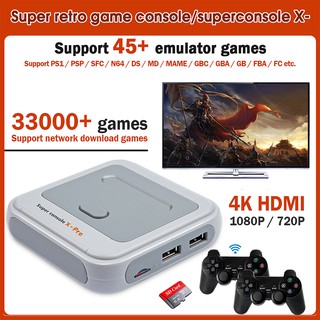 33000+ Games Super Console X Game Console Retro Mini WiFi 4K HDMI TV Video Game Console Entertainment Syst for PS1 / DC / PS1MAME / N64 / NEOGEO