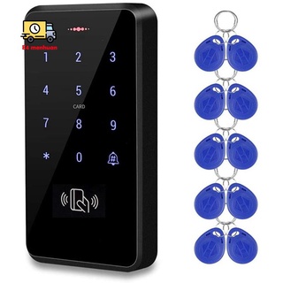 IP68 Waterproof RFID Card Door Access Backlight Keyboard 3000 User 125KHz Card Tokens Tamper-Alarm Outdoor Use