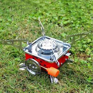 PORTABLE CARD TYPE STOVE SQUARE OUTDOOR FOLDING CAMPING STOVE