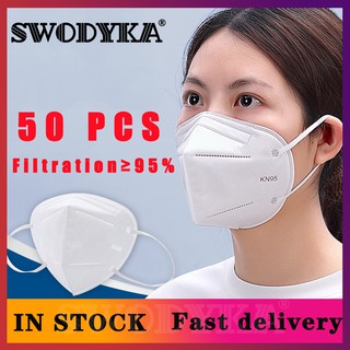 SWODYKA KN95 Mask Original 50 Pcs Korean Kn95 Face Mask Sale 50pcs Kn95 Mask Washable Face Mask 5ply