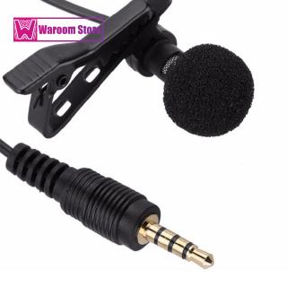 3.5mm Jack Microphone Tie Clip-on Lapel Mikrofon Microfono Mic for Mobile Phone