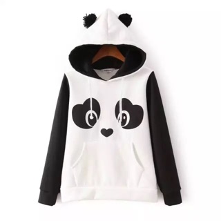 panda hoodie character jacket plus-size (3)