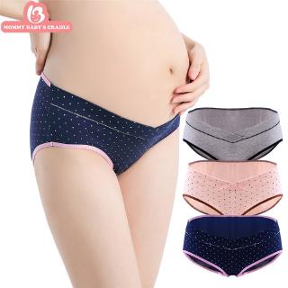 Ready Stock 3PCS Maternity Pants Underwear Low Waist Pregnant Briefs (1)