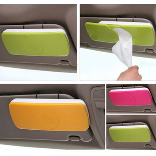 Car Sun Visor Tissue Box Slide Cover Paper Napkin Holder