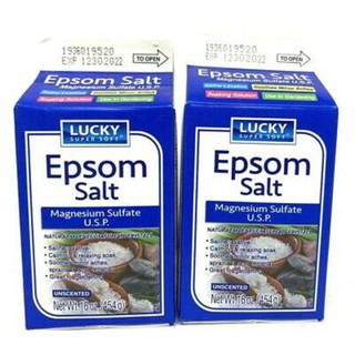 EPSOM SALT Magnesium Sulfate MgS4 SALINE LAXATIVE : MUSCLE Pain Relief Relaxing 454g and 544g Pouch