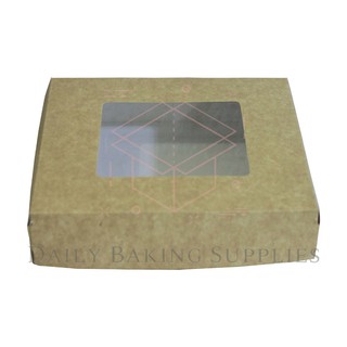9x9x2” - Set of 5 & 10 pcs - Reversible Pie Box / White Box / Kraft Box / Natural Box / Pastry Box