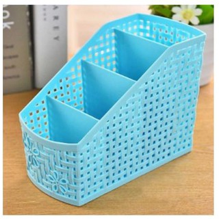 Plastic 4 Grids Box Storage Case Cosmetic Organizer Holder