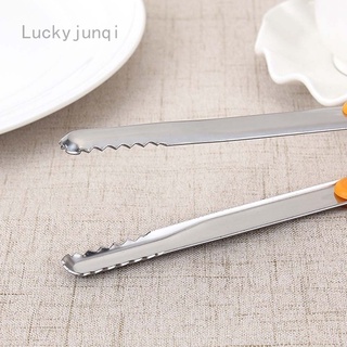 Luckyjunqi Ahuicisy Anti-Scalding Handle Bbq Grill Accessories Stainless Steel Bread Clip Barbecue Tongs Kitchen Tools