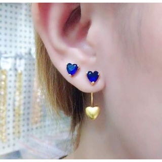 CSZ COD Thailand Gold earrings 2 Ways to wear | Stud | Dangling | Birthstone Earrings JS