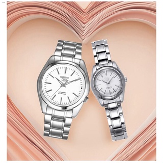 watchwatch for men☼✽[Hei]Seiko Couple Silver USA Japan Seiko 5 21 Jewels Watch Stainless Steel sale