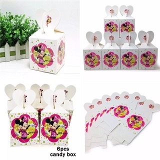 6pcs Minnie mouse theme candy box