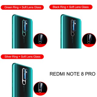 Xiaomi Mi Redmi Note 8 Pro Camera Lens Tempered Glass Protector & Protective Ring (2)