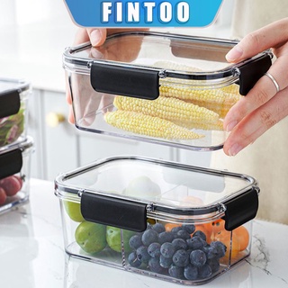 FINTOO Locaupin Storage Food Plastic Lids Container Refrigerator Keep Fresh Food Container