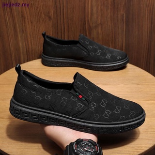 A pedal old Beijing cloth shoes men s 2021 summer new version of the trend of all-match sneakers lazy driving canvas shoes