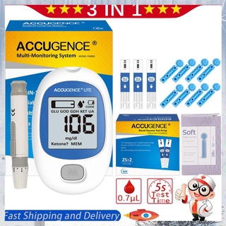 【Available】PM910 mg/dl Household Blood Glucose Meter with 50/100pcs Test Strips Lancets Glucometer