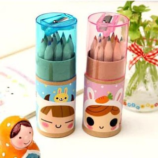 TODAY MARKET 12 Pcs Colored Pencil with sharpener