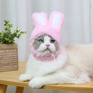 Qiaoliannaya Zaozhuang Cat Clothes Headgear Costume Bunny Rabbit Ears Hat Pet Cat Cosplay Cat Costumes Small Dogs Kitten Costume (4)