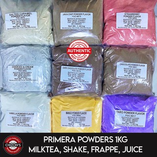 Primera Powder Milktea Frappe Shake Hot or Cold 1kg