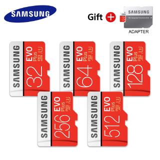 SAMSUNG Micro SD Memory Card 512GB 256GB 128GB 64GB SDXC Grade EVO Plus Class 10 UHS-3 TF/SD Cards Trans Flash drive MicroSD