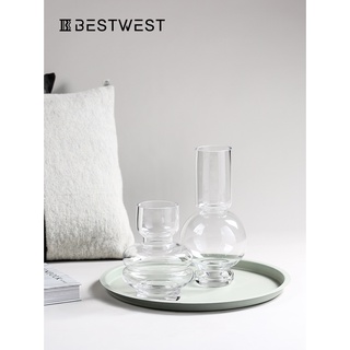 Best WEST Creative Glass Vase Transparent Hydroponic Vase