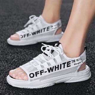 summer sandals mens casual beach shoes student fashion sandals off white shoes
