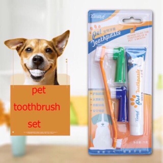 Pet supplies Cat Dog Toothbrush Toothpaste set mouth cleaning care