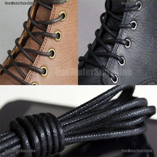 OMS Waxed Round Shoe Laces Shoelace Bootlaces Leather Brogues Multi Color 27.6