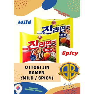 OTTOGI Jin Ramen Instant Noodle (Spicy & Mild flavor) 120g