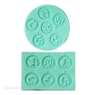 KING Keychain Mold Constellation Pendant Silicone Mold Astrology Diy Epoxy Casting Mold Jewelry Necklace Pendant Making Mold