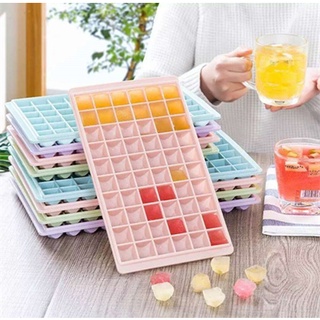 Aiet shop 60 Grid plastic Ice Cube Tray Ice Cube Mold Box Candy Color Molds Container Cube Moldbakew