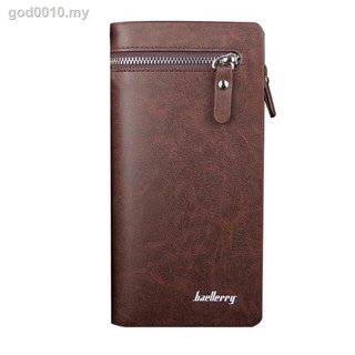 ✇Men s Bifold Leather Zip Long Wallet ID Credit Card Holder Purse Clutch Handbag H0En