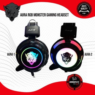 Aura RGB Gaming Headset Badwolf
