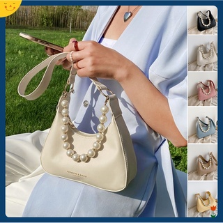 Women's bag French crocodile pattern pearl chain Korean version of the new texture