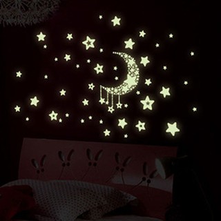 NTPH ✹★ star moon glow in the dark luminous ceiling wall stickers