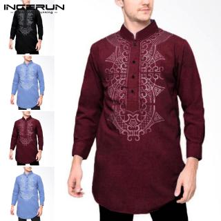 INCERUN Men Casual Ethnic Party Formal Long Sleeve (2)