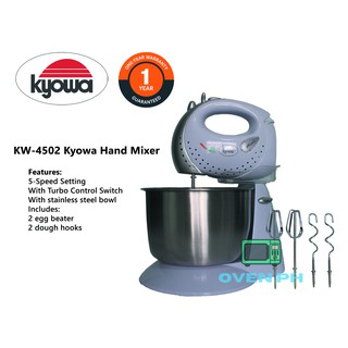 K.yowa Hand Mixer KW-4502 Dual Purpose Stand or Hand Mixer