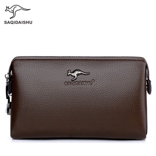 OQ3B New kangaroo wallet men's long wallet casual business clutch multifunctional mobile phone bag l