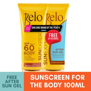 Belo SunExpert Body Shield SPF60 100mL + FREE After Sun Gel 100mL