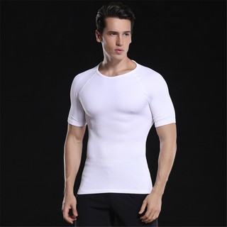 Men Compression Shirt Slimming Body Shaper Undershirt Abdomen Slim Waist Shirt (1)
