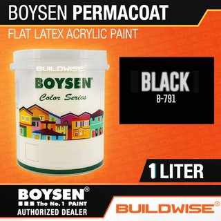 Boysen Permacoat Flat Latex Acrylic Latex Paint - 1 Liter「BUILDWISE」 *NEW ARRIVAL*