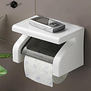 COD~Wall Mounted Waterproof Toilet Bathroom Tool Roll Paper Tissue Holder