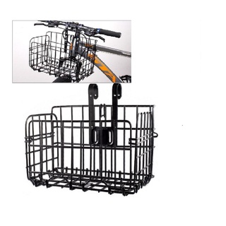 MTB RB Foldable Metal Wire Basket for Bikes Front Storage Rear Hanging Bicycle Baskets Rack