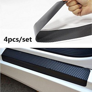 Automobile Exterior Accessories☇❦Step sill Carbon Car Door Sill Sticker Protector Universal