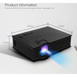 UC68 UC46 2.4G WIFI Mini Portable Projector (Black & White) (9)