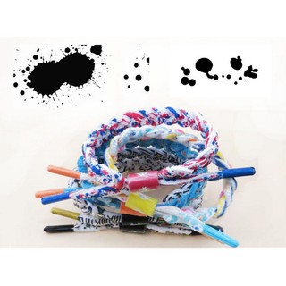 Splashing Ink Rastaclat Shoelace Colourful Lion Bracelet